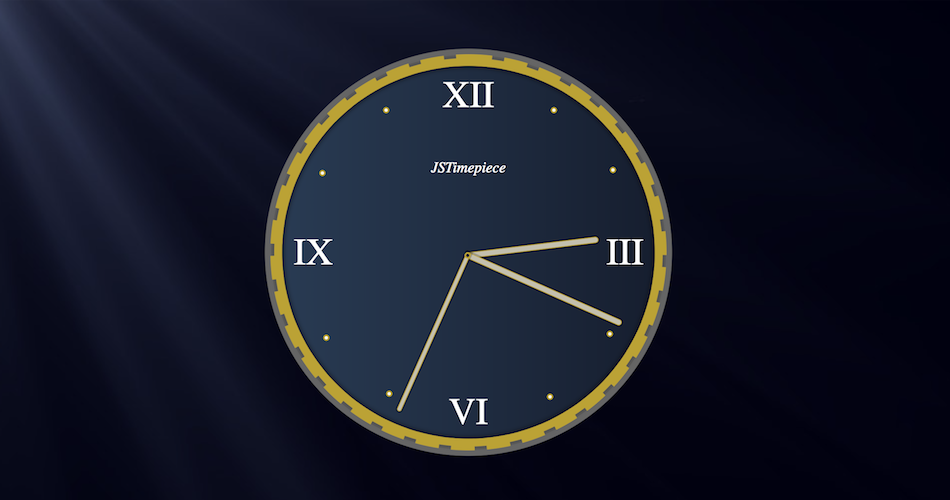 Javascript analog clock